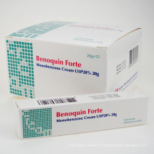 Benoquin Forte Monobenzone Crème USP20% 20g pour Vitiligo / Leucoderma / Piebald Peau Vitiligo